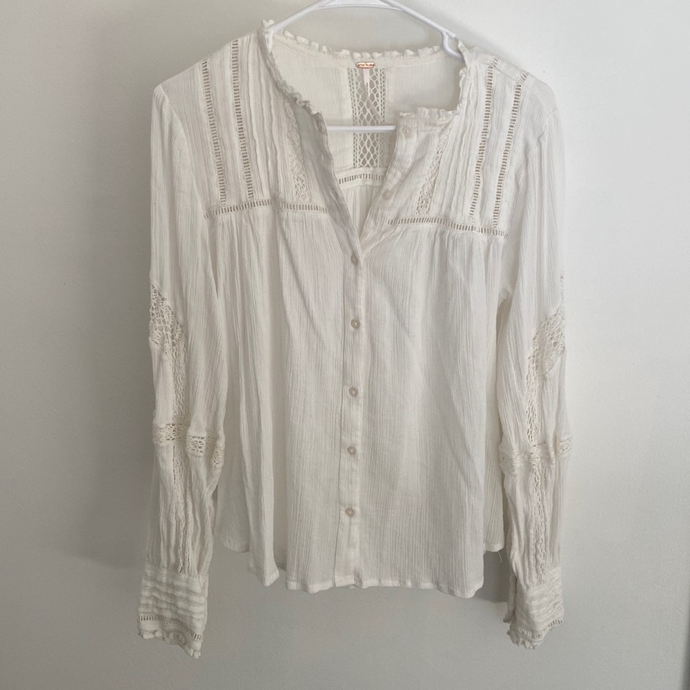Free People Cream/Ivory Top
